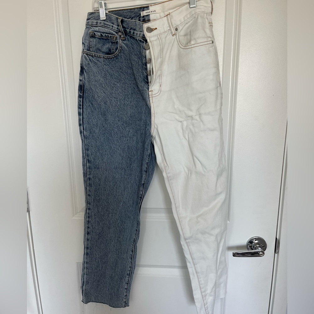 PACSUN Split Color Jeans